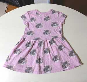 NEXT next cat pattern short sleeves One-piece 92cm short sleeves tunic 