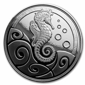 [ written guarantee * capsule with a self-starter ] 2019 year ( new goods )sa moa [ seahorse *si- hose ] original silver 1 ounce silver coin 