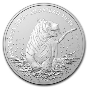 [Гарантия / Капсула] 2020 (новый) Австралия "Суматра Тигр Тигр" Чистое серебро 1 унция серебряная монета