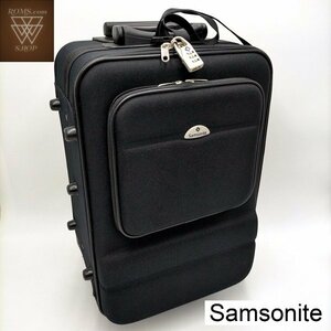 【Samsonite】サムソナイト トラベル 2輪キャリーケース 黒 ブラック ダイヤルロック・ネームタグ付 正規品