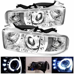 DODGE Ram 94y-02y front LED lighting ring head light free shipping 