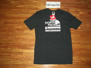 【未使用】18SS Supreme The North Face Metallic logo tee Medium Black メタリック ロゴ Tシャツ Mサイズ シュプリーム