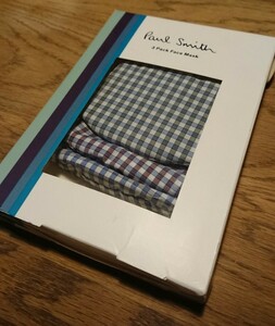 Paul Smith ポールスミス コットンクロス ファッションマスク3Pセット 立体フェイスマスク