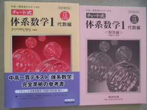 ☆美品かと。。☆♪数研出版♪“チャート式 体系数学１代数編（中学１，２年生用）～中高一貫テキスト『体系数学』完全準拠の参考書”