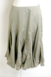  new goods #RalphLaurenSport[ Ralph Lauren sport ] khaki series flair knees height skirt *6#
