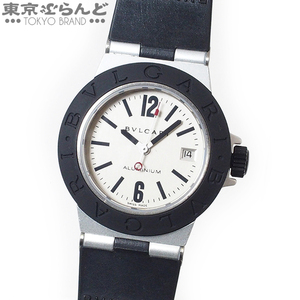 101591533★1円 ブルガリ BVLGARI アルミニウム 時計 腕時計 レディース クォーツ式 電池式 アルミニウム ラバー AL29TA