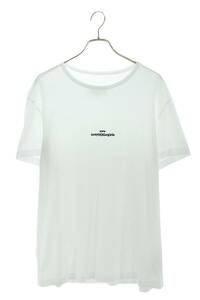 メゾンマルジェラ Maison Margiela S30GC0701 サイズ:50 ディストーテッドロゴ刺繍Tシャツ 中古 SB01