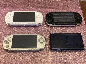 SONY PSP 2000、1000 。任天堂DS liteジャンク 本体のみ 動作未確認　計4台