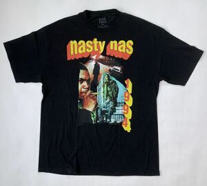 NAS nasty nas オフィシャル プリントTシャツ 黒 半袖 XL 新品未使用　送料込み