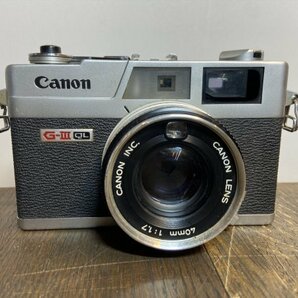 CANON G-III G-3 QL 35mmレンズシャッター式 一眼レフカメラ フィルムカメラ キヤノン キャノン キヤノネット 40mm 1:1.7の画像2