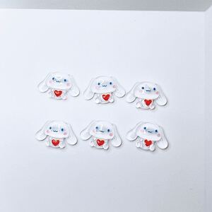 シナモン ネイルパーツ デコパーツ 6個セット