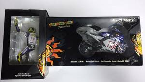  prompt decision PMA Minichamps 1/12 Yamaha YZR-M1 2007 year MotoGP N46 V. Rossi machine * figure set 