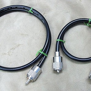 両端 M型 コネクタ付同軸ケーブル 5D-FB 0.65m + 1.0m  MP-MPの画像1