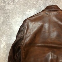 VANSON バンソン 【メンズ 男性 MENS 紳士292KEI】 A-2 horse Hide Flight Jacket VS2675 五角形TALON レザー ホースハイド USA AG_画像10