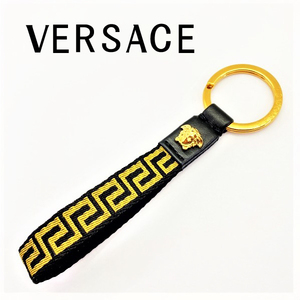 VERSACE Versace . bell search brand key holder gray ka key chain black × Gold DPM8442-DNAS3V-2B15V