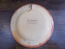 Javier Ramos Lucano作 絵皿 飾り皿 メキシコ トナラ フォークロア Tequila 皿 直径32.5cm ディスプレイ_画像5