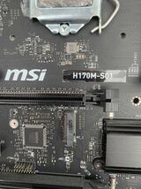 【中古動作品】MSI製 MicroATXマザーボード H170M-S01 LGA1151_画像3