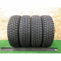 ダンロップ WINTER MAXX WM01 165/65R14 4本セット／2018年製 8~8.5分山スタッドレスタイヤ／中古 シワあり／本州四国九州4,500円/手渡し可_画像1