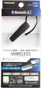  Tama electron Bluetooth4.1 TBM05K wireless headset inner earphone mike AC with charger new goods 