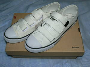  new goods free shipping Levi's Levi's velcro sneakers white EU43 US10