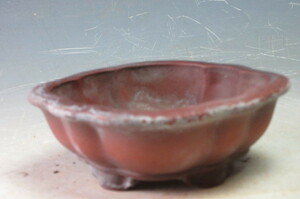 中国朱泥木瓜鉢