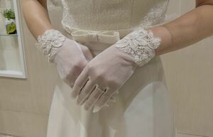 ru Lien classical Schic . super beautiful . wedding Short glove 