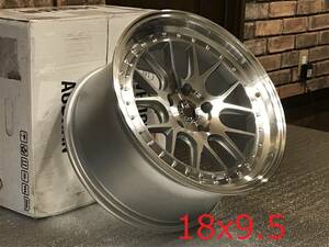 新品！Aodhan DS06 18x9.5+35 5穴 PCD100 Silver w/Machined Face 深リム Concave USDM