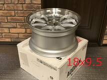 新品！Aodhan DS07 18x9.5+30,+22,+15 5穴 PCD114.3 フローフォーミング製法 Silver w/Machined Face 深リム Concave USDM 新品_画像2