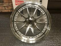 新品！Aodhan DS07 18x9.5+30,+22,+15 5穴 PCD114.3 フローフォーミング製法 Silver w/Machined Face 深リム Concave USDM 新品_画像3