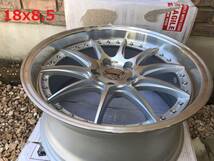 新品！Aodhan DS07 18x9.5+30,+22,+15 5穴 PCD114.3 フローフォーミング製法 Silver w/Machined Face 深リム Concave USDM 新品_画像6