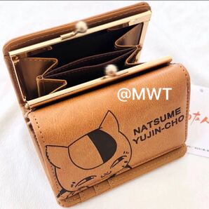 夏目友人帳 ニャンコ先生 三つ折り財布 ミニ財布 財布 ウォレット レディース ファッション 新品 タグ付き キャラクター ねこ