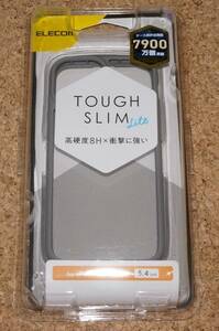 * новый товар *ELECOM iPhone13mini TOUGH SLIM LITE жесткий тонкий свет рама цвет серый 