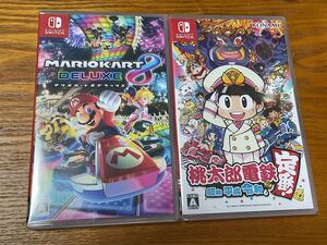 新品2本セット マリオカート8 デラックス &桃太郎電鉄 昭和平成令和も定番