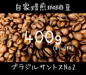送料無料 ブラジル サントス 400g コーヒー豆 注文後焙煎