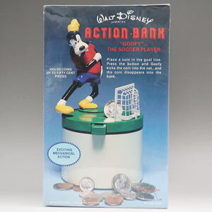  Disney Goofy action банк копилка футбол Parago-Reiss фирма 1981 год USA производства нераспечатанный защита 