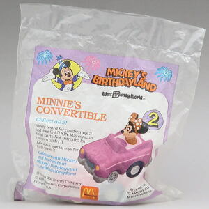 ディズニー　ミニー　マクドナルド　ハッピーミールトイ　コンバーチブル　ミッキーのバースデーランド　1988年　未開封