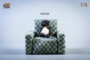 『ソファ犬さん』JXK038A スタチュー　フィギュア　1/6スケール　ネックレス　ソファ付き　犬の置物　正規品　国内発送 送料込み