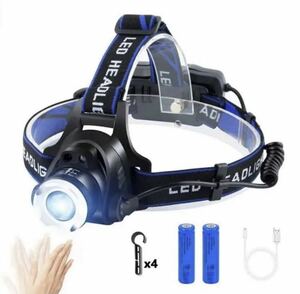 LEDヘッドライト usb充電式 LEDヘッドランプ アウトドア用ヘッドライト