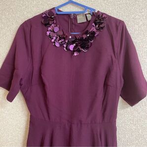 【値下げ】【新品・未使用】ひざ下丈ワンピース 結婚式ドレス 2次会 パーティー