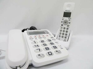 動作品！pioneer/パイオニア デジタルコードレス 電話機　TF-VD2200-W 子機1台付き 中古品