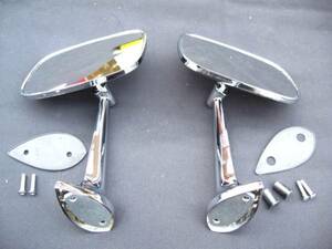 68-74y Corvette C3 door mirror left right set chrome plating out side mirror mirror 