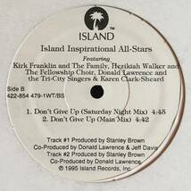 THE ISLAND INSPIRATIONAL ALL-STARS - DON'T GIVE UP / 90s_画像2