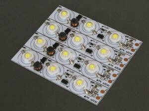 300ルーメン 12V 3W パワー LED 4個 ホワイト 白 室内灯 6000K 管理番号[DC0160P]