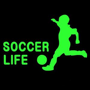 * thousand jpy and more postage 0*(20cm) [SOCCER LIFE] soccer * futsal * car * car also, sticker DC3