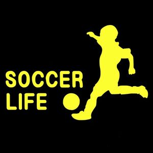 * thousand jpy and more postage 0*(10cm) [SOCCER LIFE] soccer * futsal * car * car also, sticker DC3