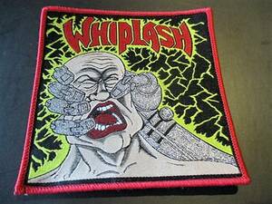 WHIPLASH 刺繍パッチ ワッペン power and pain / slayer sodom voivod testament exodus metallica