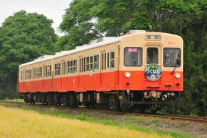  railroad teji photograph image Kanto railroad ki is 314ki is 313 get into car . Tsukuba .HM 1