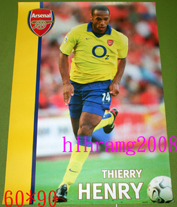 サッカー Thierry Henry ティエリ・アンリ スポーツポスター