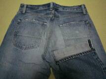 U52良品★EDWIN(エドウィン)★9900-80USED加工セルビッジ（赤耳）デニムパンツ/size31/日本製_画像3