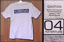 World Wide Messenger ワールドワイドメッセンジャー Tシャツ Mサイズ 白 04 ADVENTURE_画像2